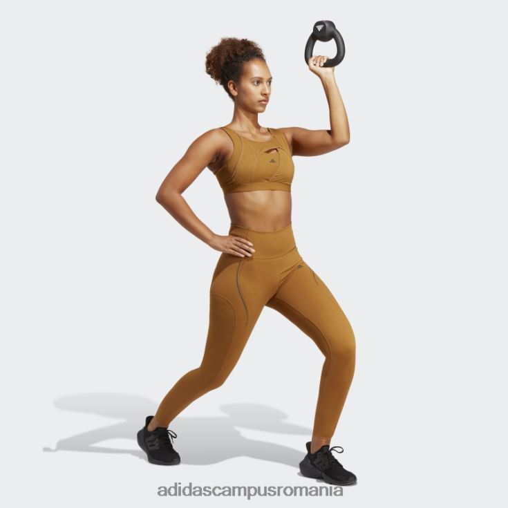 adidas campus romania powerimpact luxe sutien mediu de sustinere albastru cu moda femei bronz/albastru met J266N29102