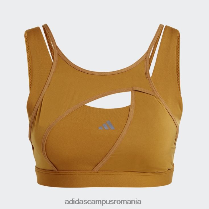 adidas campus romania powerimpact luxe sutien mediu de sustinere albastru cu moda femei bronz/albastru met J266N29102