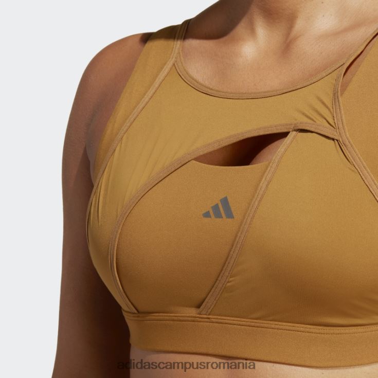 adidas campus romania powerimpact luxe sutien mediu de sustinere albastru cu moda femei bronz/albastru met J266N29102