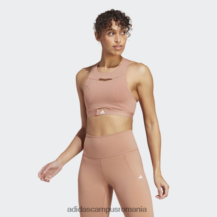 adidas campus romania powerimpact luxe training sutien mediu argilă femei lut J266N29289