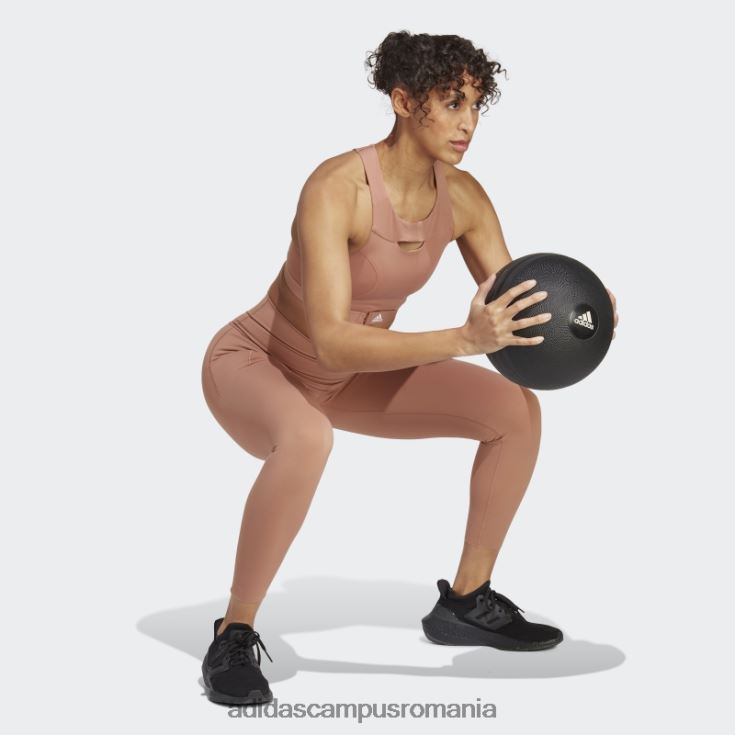 adidas campus romania powerimpact luxe training sutien mediu argilă femei lut J266N29289