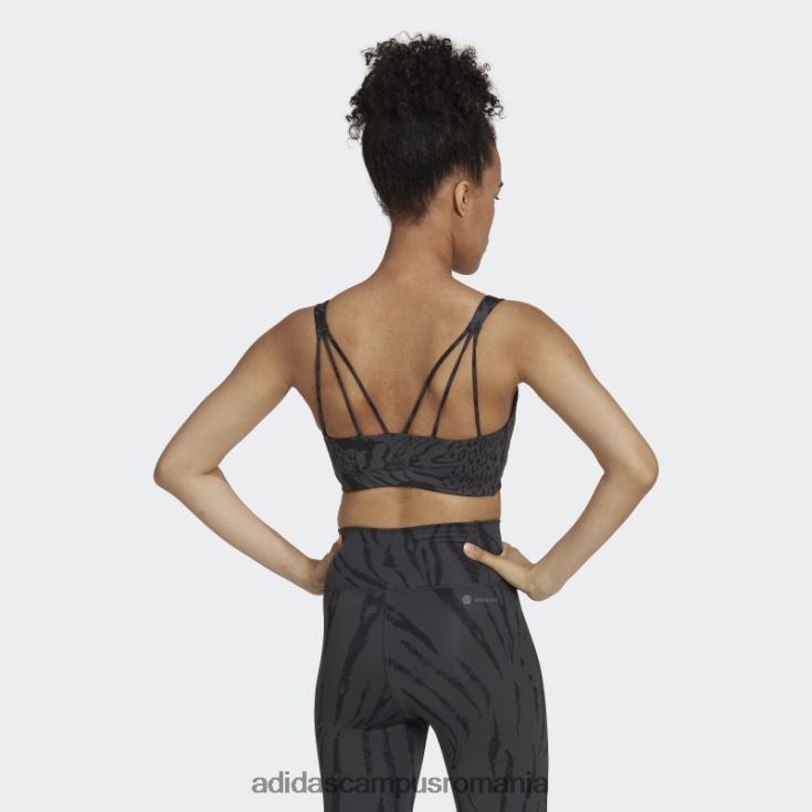 adidas campus romania powerimpact training sutien mediu cu imprimeu integral carbon adidas femei carbon/negru J266N210656