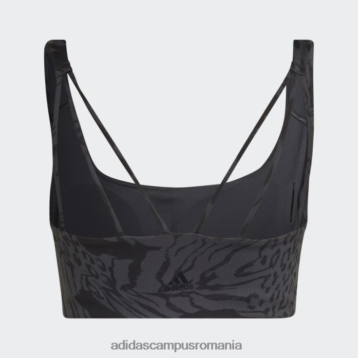 adidas campus romania powerimpact training sutien mediu cu imprimeu integral carbon adidas femei carbon/negru J266N210656