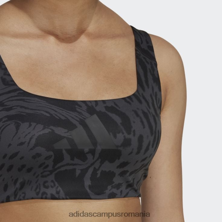 adidas campus romania powerimpact training sutien mediu cu imprimeu integral carbon adidas femei carbon/negru J266N210656