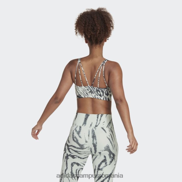 adidas campus romania powerimpact training sutien mediu cu imprimeu peste tot verde femei verde/carbon J266N210682