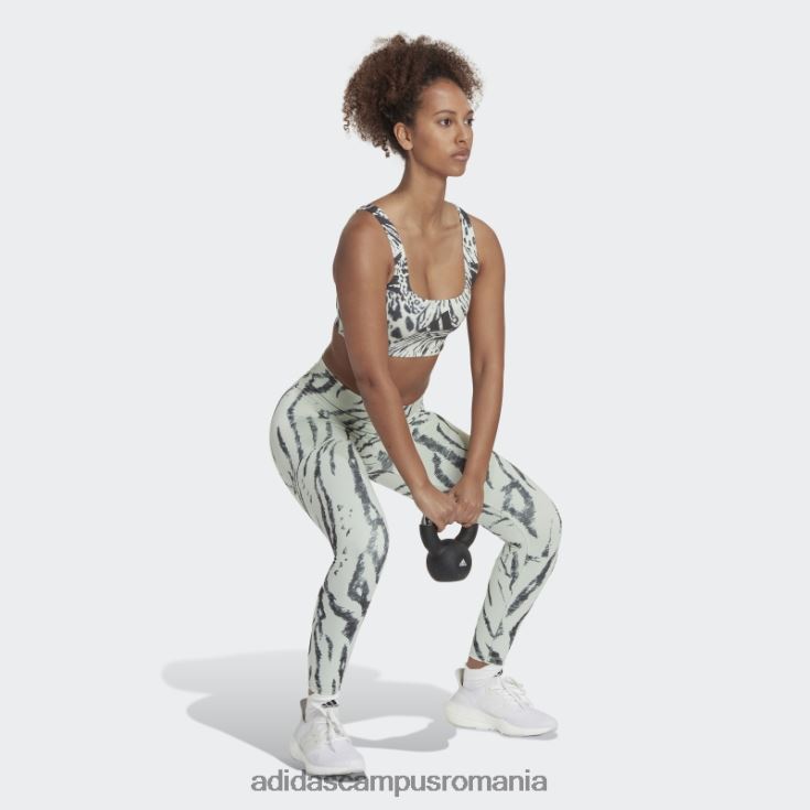 adidas campus romania powerimpact training sutien mediu cu imprimeu peste tot verde femei verde/carbon J266N210682
