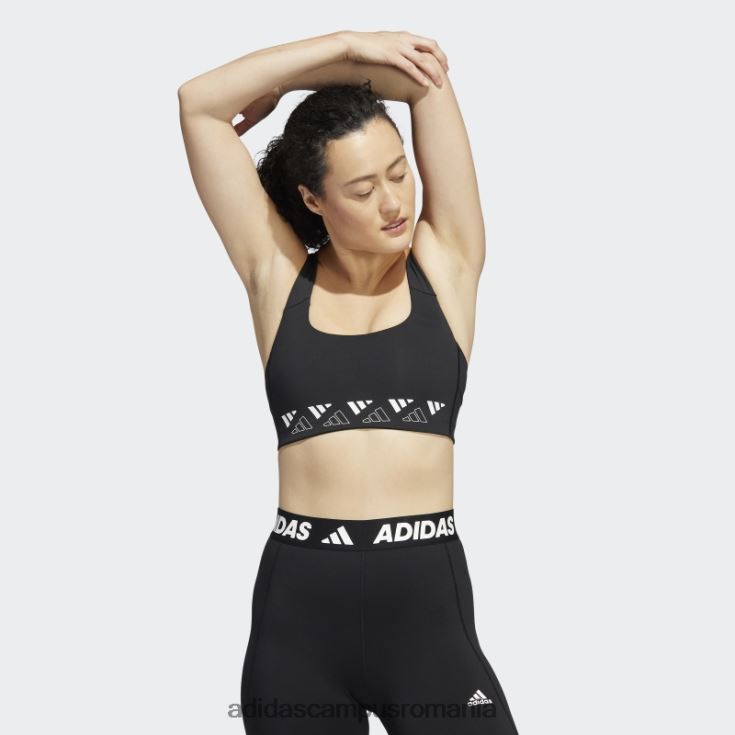 adidas campus romania powerimpact training sutien mediu cu logo negru femei alb negru J266N22987