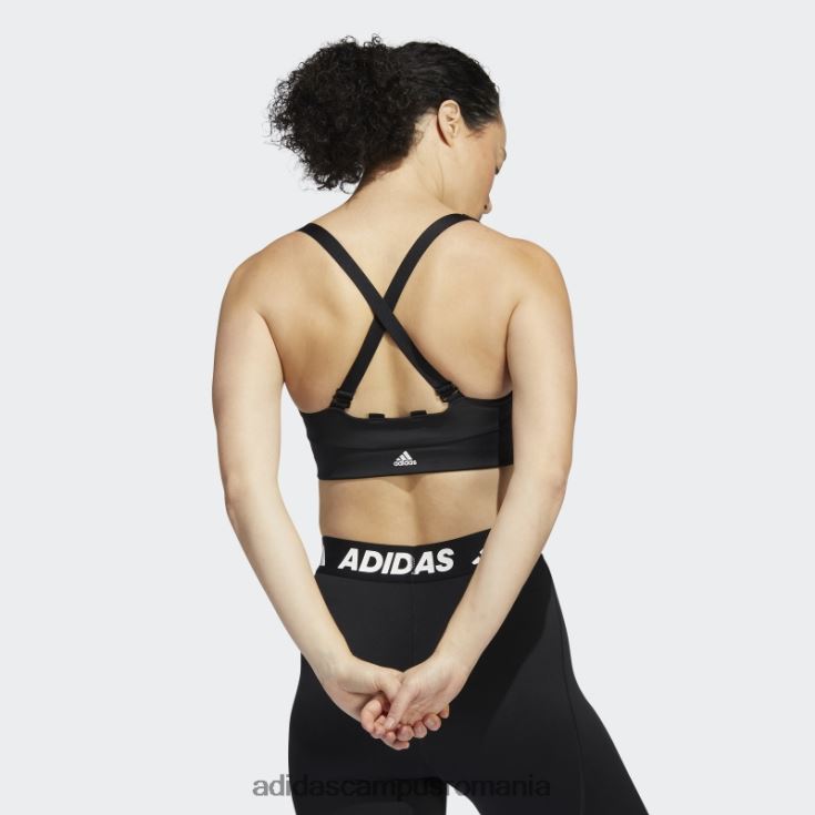 adidas campus romania powerimpact training sutien mediu cu logo negru femei alb negru J266N22987
