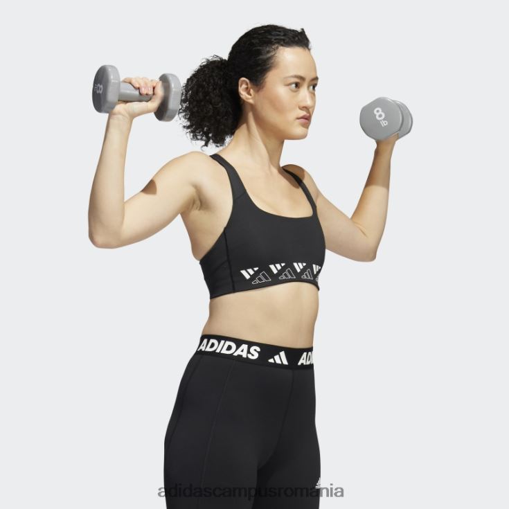 adidas campus romania powerimpact training sutien mediu cu logo negru femei alb negru J266N22987