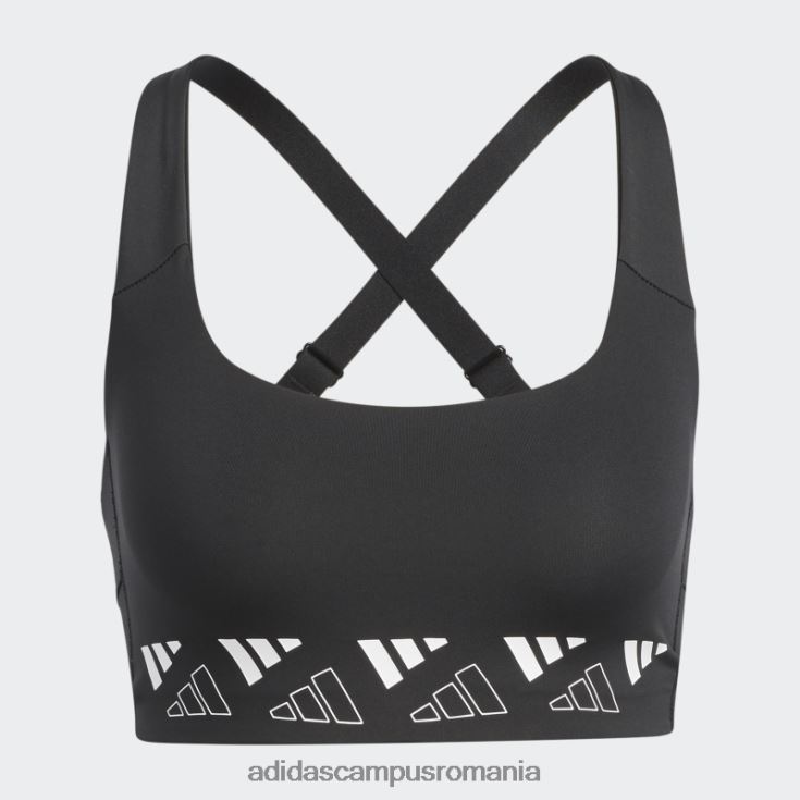 adidas campus romania powerimpact training sutien mediu cu logo negru femei alb negru J266N22987