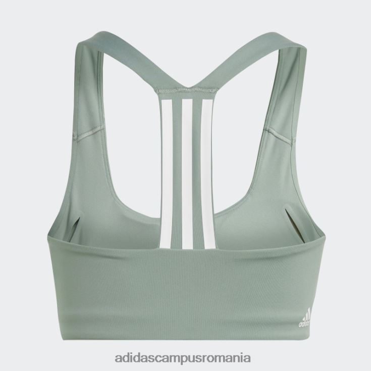 adidas campus romania powerimpact training sutien mediu suport alb fashion femei verde argintiu/alb J266N29341