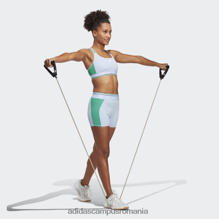 adidas campus romania powerreact training sutien mediu techfit blue Dawn femei albastru zori/alb J266N29409