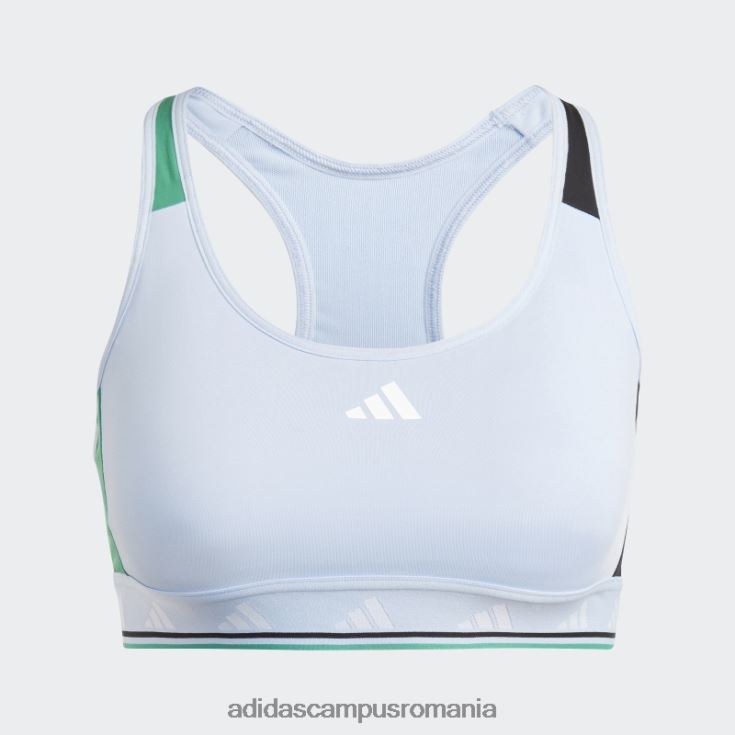 adidas campus romania powerreact training sutien mediu techfit blue Dawn femei albastru zori/alb J266N29409