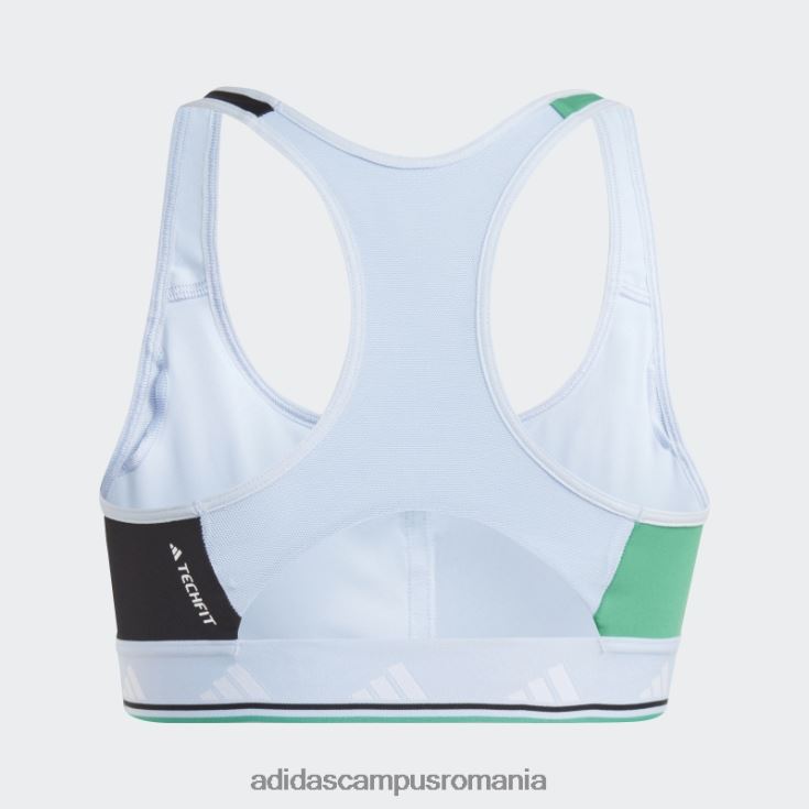adidas campus romania powerreact training sutien mediu techfit blue Dawn femei albastru zori/alb J266N29409
