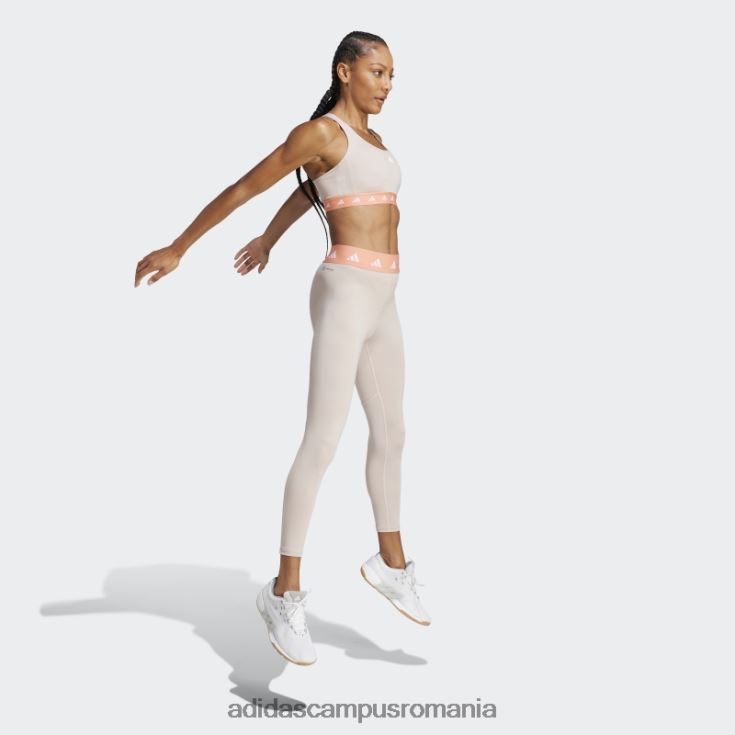 adidas campus romania powerreact training sutien mediu techfit taupe femei taupe J266N29350