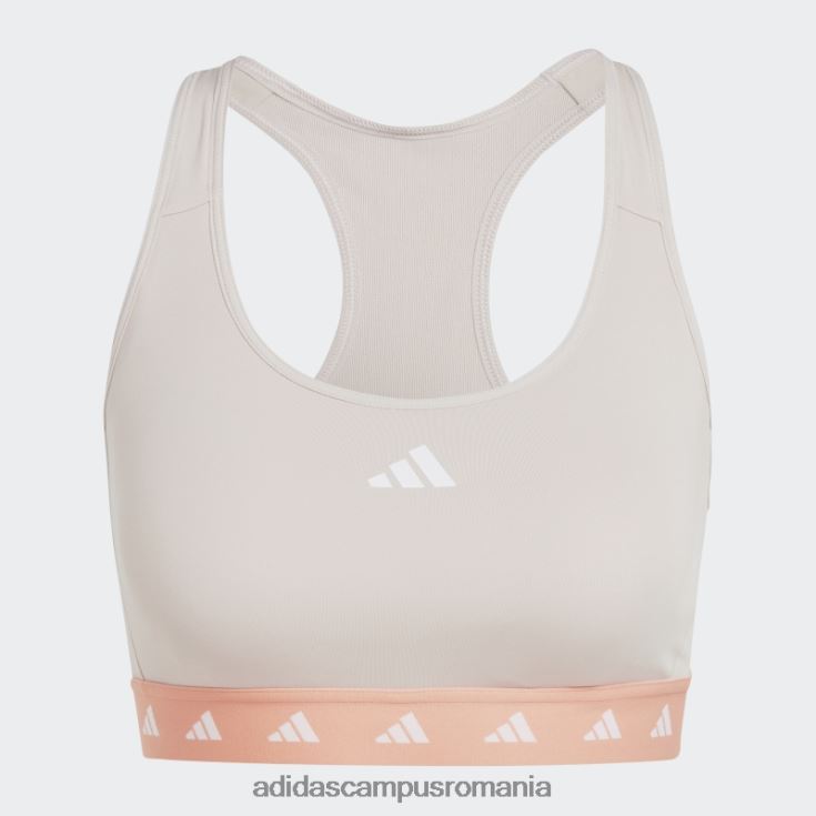 adidas campus romania powerreact training sutien mediu techfit taupe femei taupe J266N29350