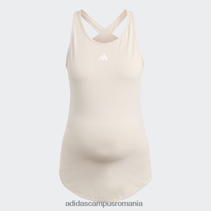 adidas campus romania quartz aeroready train essentials maiou slim-fit (maternitate) adidas femei cuarț/alb J266N29297