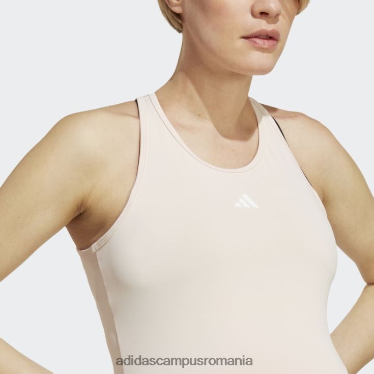 adidas campus romania quartz aeroready train essentials maiou slim-fit (maternitate) adidas femei cuarț/alb J266N29297