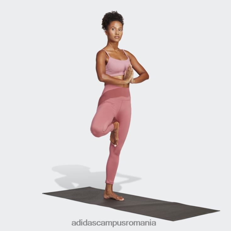 adidas campus romania roz yoga studio 7/8 jambiere moda femei roz J266N29079