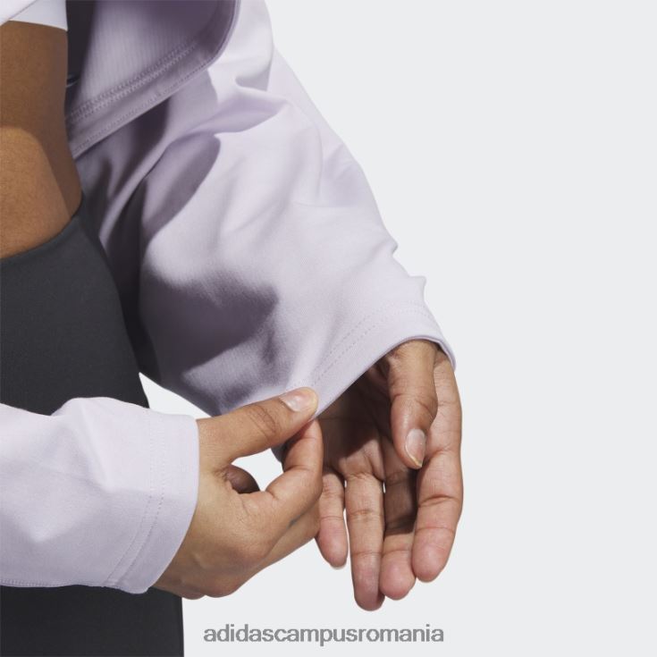 adidas campus romania silver Dawn yoga studio crop hanorac modă femei zori argintii J266N29239