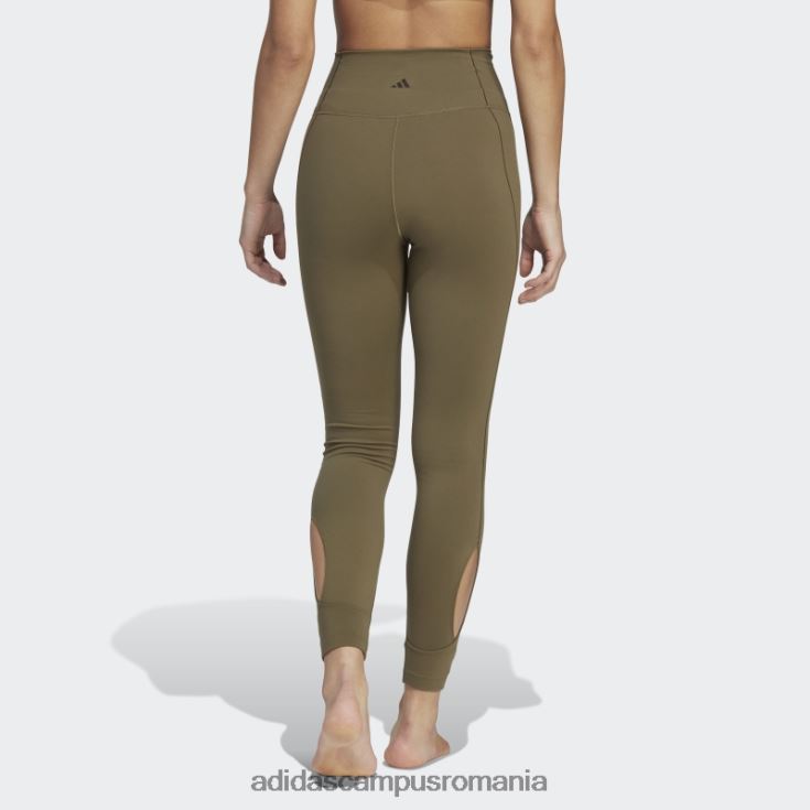 adidas campus romania studio de yoga olive înfășurate 7/8 jambiere femei măsline J266N22231