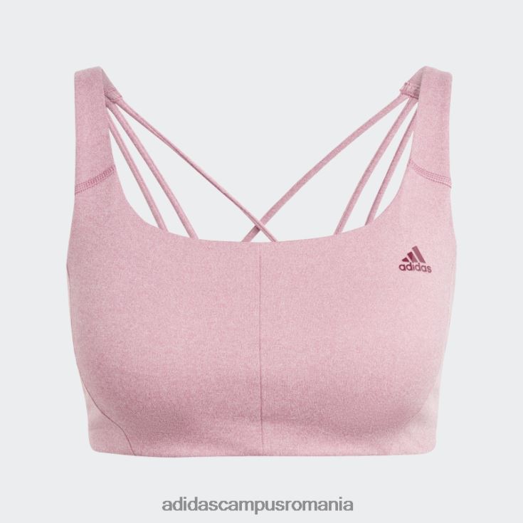adidas campus romania sutien adidas cu suport mediu coreflow mel roz femei roz mel/rosu J266N216845