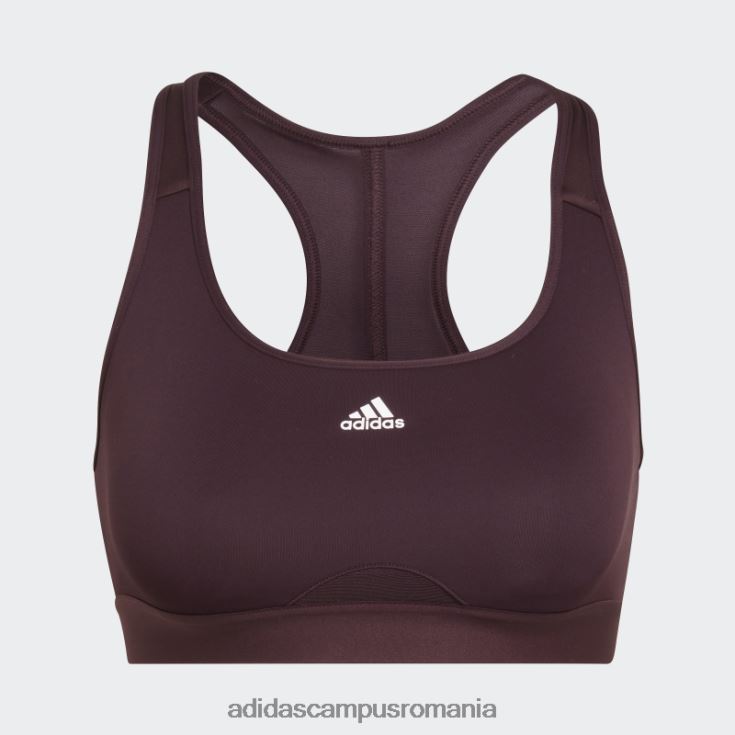 adidas campus romania sutien adidas cu suport mediu pentru antrenament maroon powerreact femei maro J266N28949