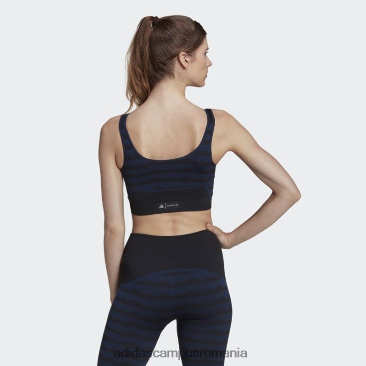 adidas campus romania sutien aeroknit marimekko cu susținere lejeră adidas femei marina J266N23003