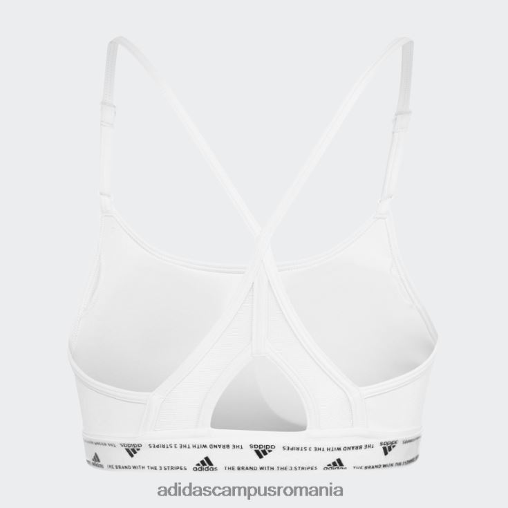 adidas campus romania sutien alb de susținere luminoasă pentru antrenament aeroreact femei alb J266N28842