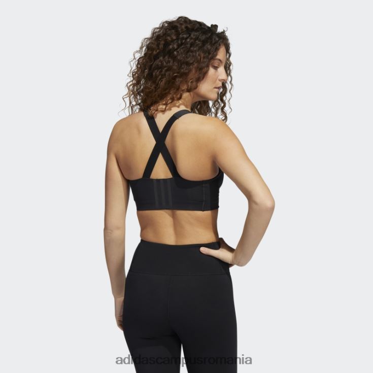 adidas campus romania sutien cu fermoar de înaltă susținere pentru antrenament tlrd impact luxe negru femei alb negru J266N28933
