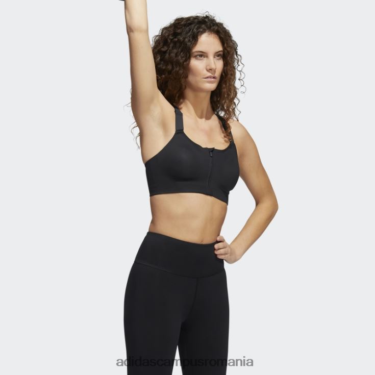 adidas campus romania sutien cu fermoar de înaltă susținere pentru antrenament tlrd impact luxe negru femei alb negru J266N28933