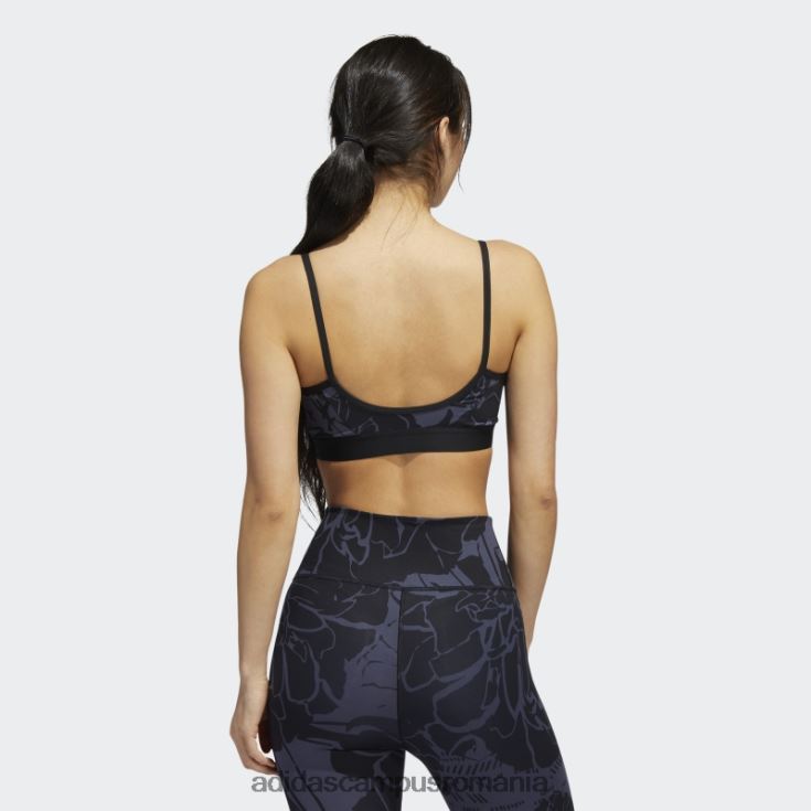 adidas campus romania sutien cu imprimeu floral cu sustinere usoara bleumarin femei bleumarin/negru J266N210345
