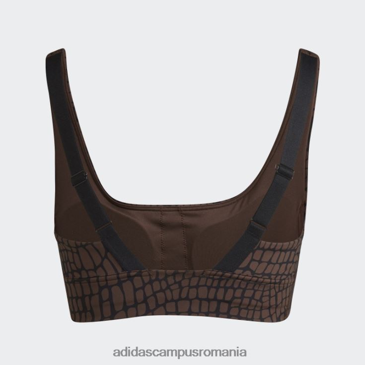 adidas campus romania sutien cu imprimeu hiit maro powerimpact luxe antrenament mediu femei maro/carbon J266N22704