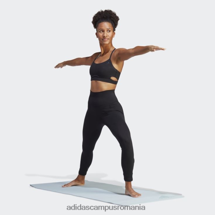 adidas campus romania sutien cu paragate cu susținere luminoasă yoga studio negru femei negru/carbon J266N29193