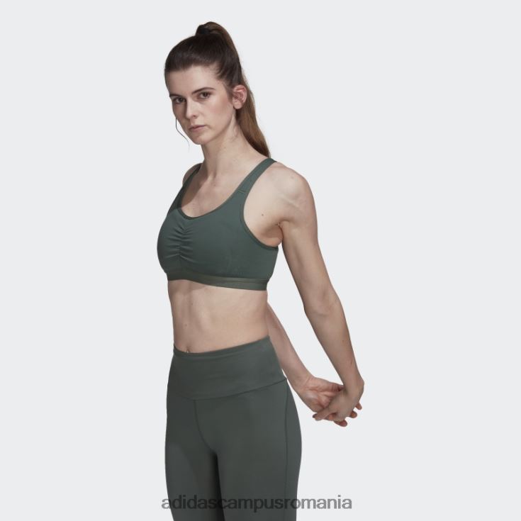 adidas campus romania sutien cu suport mediu coreessentials verde oxid femei oxid verde J266N210717