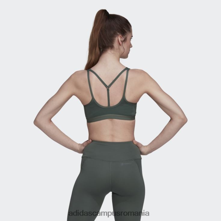 adidas campus romania sutien cu suport mediu coreessentials verde oxid femei oxid verde J266N210717