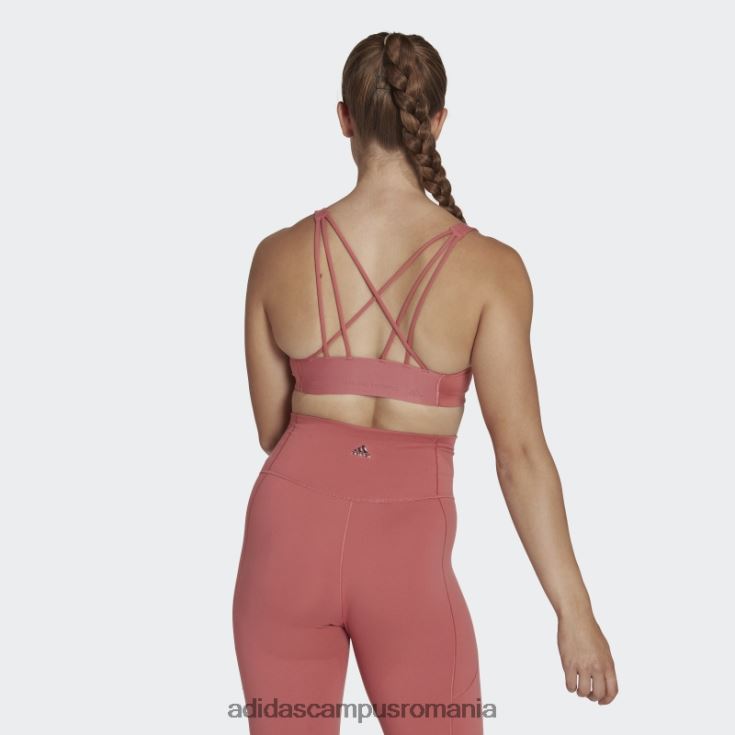 adidas campus romania sutien cu suport mediu coreflow roșu femei roșu/aluminiu J266N210783