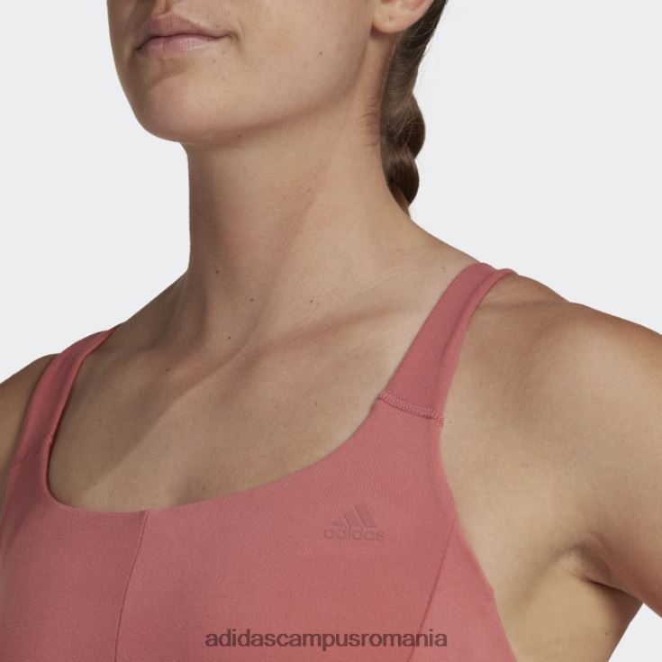 adidas campus romania sutien cu suport mediu coreflow roșu femei roșu/aluminiu J266N210783