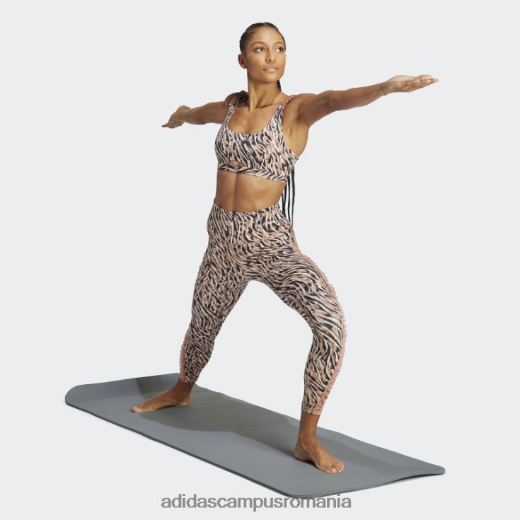 adidas campus romania sutien cu suport mediu coreflow studio argilă femei lut J266N217414