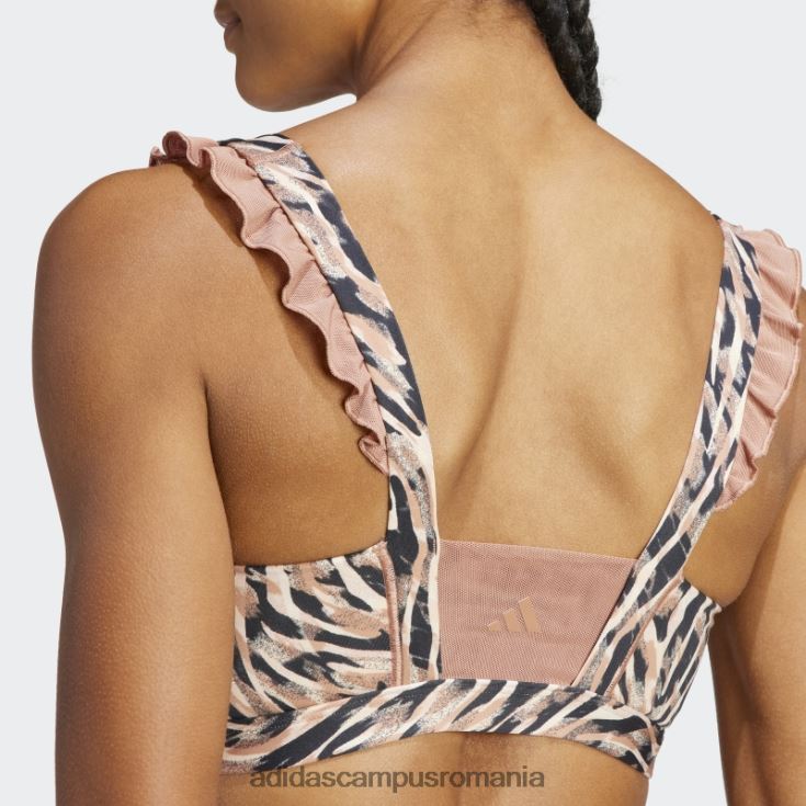 adidas campus romania sutien cu suport mediu coreflow studio argilă femei lut J266N217414
