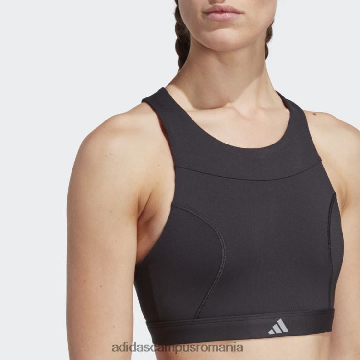 adidas campus romania sutien cu suport mediu pentru alergare negru femei negru J266N217155