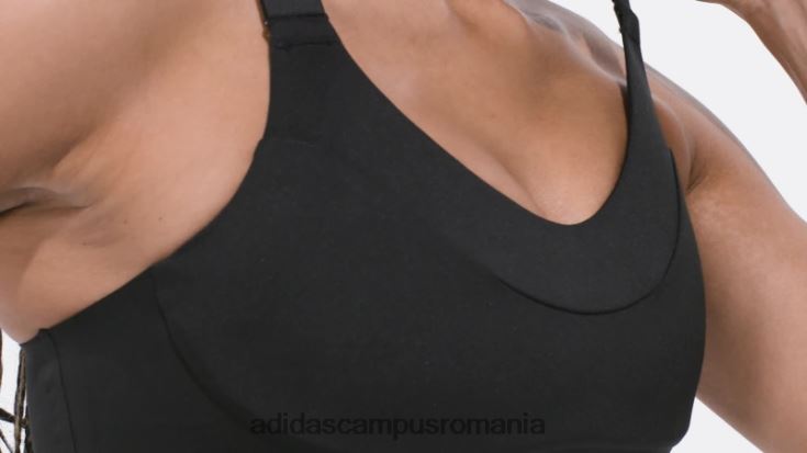 adidas campus romania sutien cu susținere înaltă fastimpact luxe run negru femei alb negru J266N216381