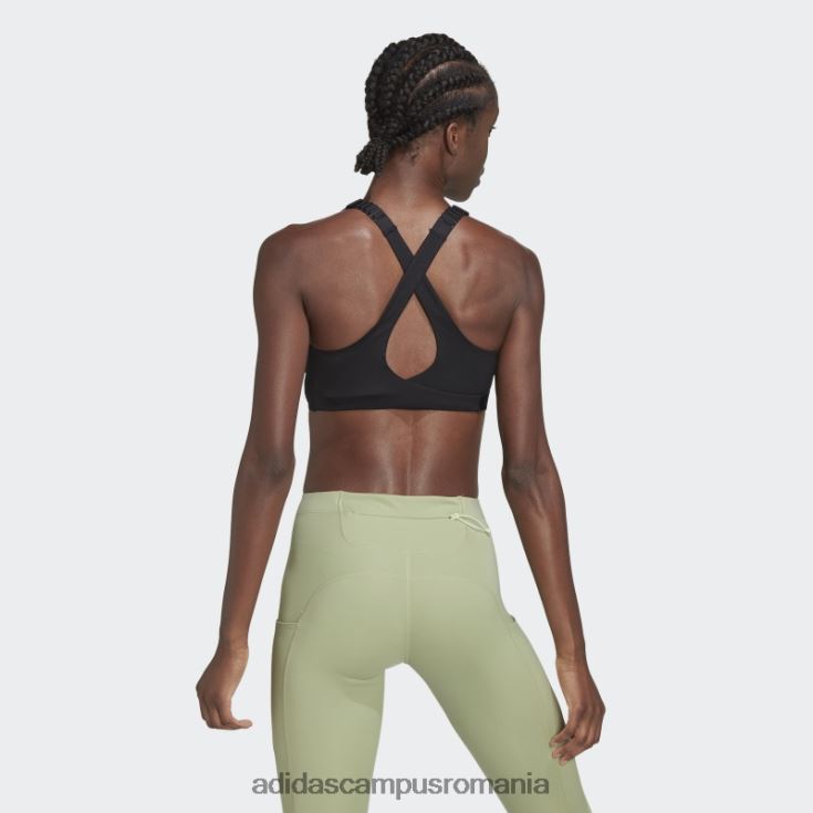 adidas campus romania sutien cu susținere înaltă fastimpact luxe run negru femei alb negru J266N22486