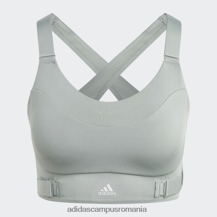 adidas campus romania sutien cu susținere ridicată fastimpact lux run verde argintiu femei verde argintiu J266N29329