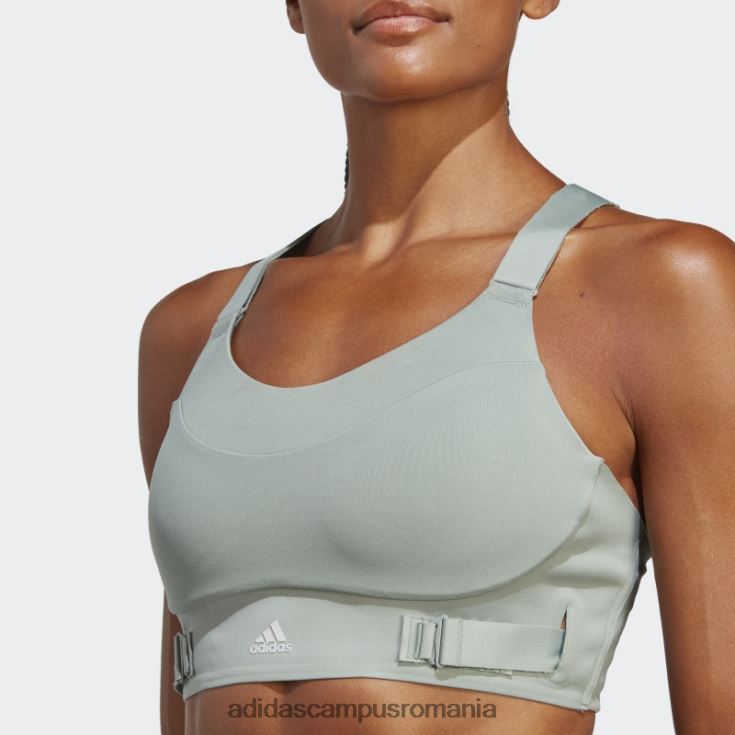 adidas campus romania sutien cu susținere ridicată fastimpact lux run verde argintiu femei verde argintiu J266N29329