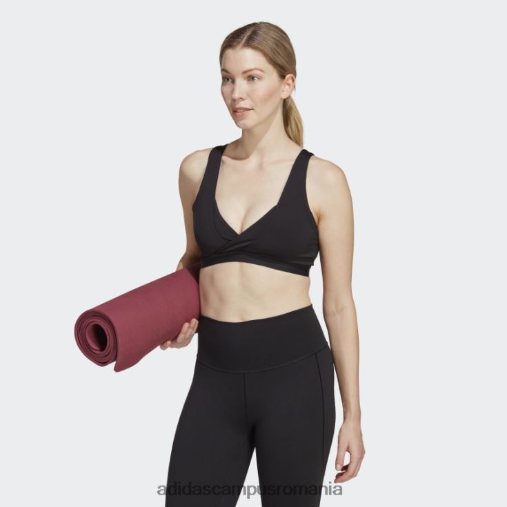 adidas campus romania sutien de alăptare cu susținere luminoasă de studio black yoga essentials femei negru J266N29382