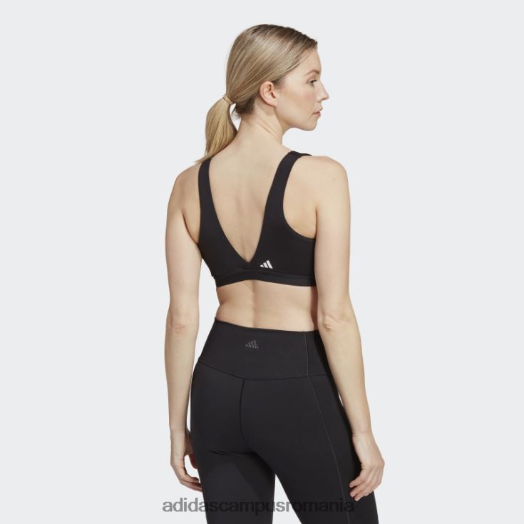 adidas campus romania sutien de alăptare cu susținere luminoasă de studio black yoga essentials femei negru J266N29382