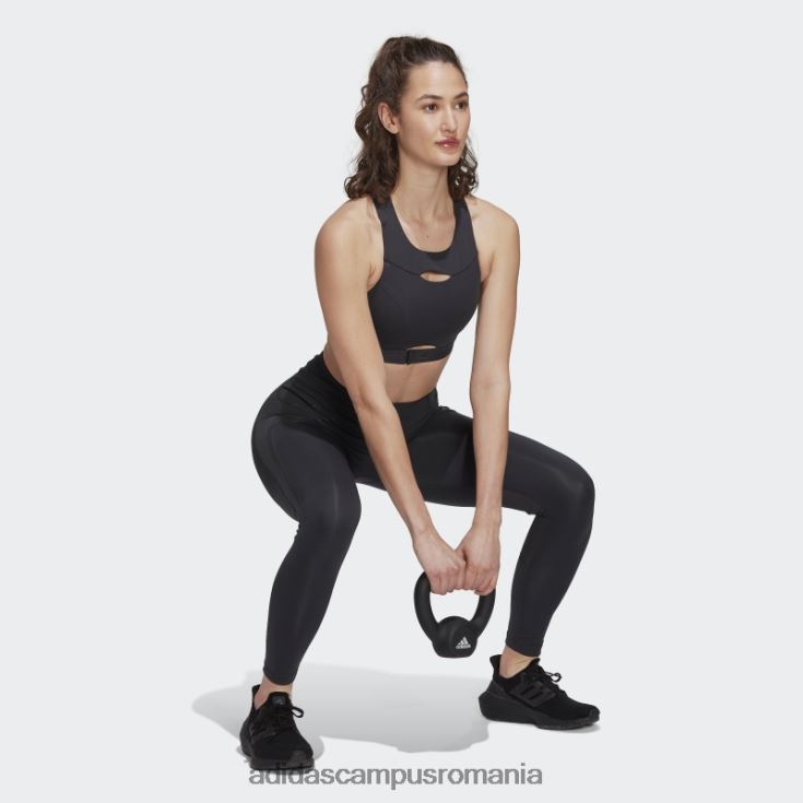 adidas campus romania sutien de antrenament cu susținere medie carbon powerimpact luxe femei carbon J266N22908