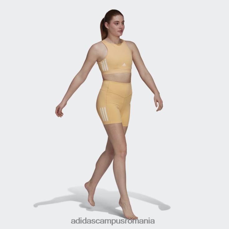 adidas campus romania sutien de antrenament cu susținere ușoară pentru antrenament aeroready amber hyperglam femei chihlimbar J266N22831