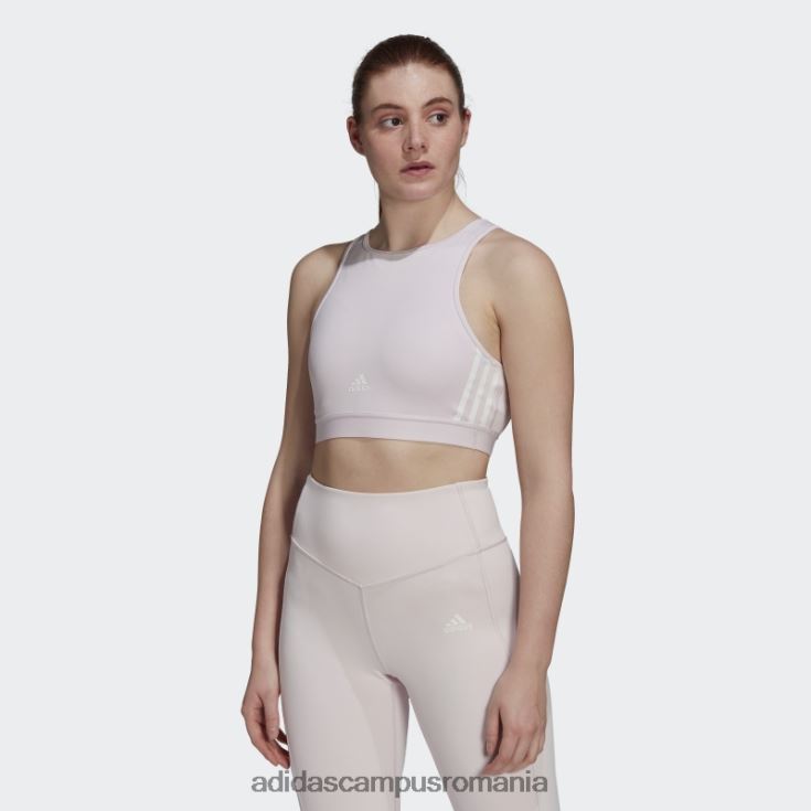 adidas campus romania sutien de antrenament cu susținere ușoară pentru antrenament aeroready hyperglam roz adidas femei roz J266N22853